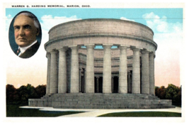 Warren G Harding Memorial Marion Ohio Postcard - £5.41 GBP