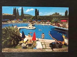 Alte alte Italien Postkarte mit Briefmarken 1988, Hotel Mioni Pezzato Te... - $3.04