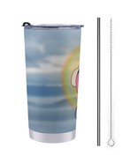 Mondxflaur Funny Steel Thermal Mug Thermos with Straw for Coffee - $29.37 CAD