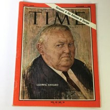 VTG Time Magazine November 1 1963 - Ludwig Erhard, Germany &amp; Defense of Europe - £11.35 GBP