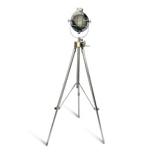 Nautical Floor Lamp Tripod Aluminum Steel Stand Searchlight For Christmas - £295.62 GBP