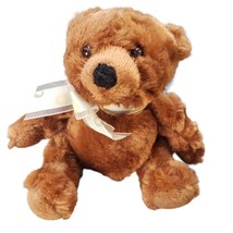 GUND Mini GRAYSON Jointed Stuffed Brown Bear - 5.5 inches-  Excellent Condition - £11.33 GBP