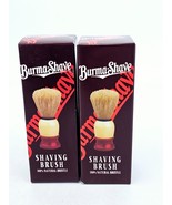 Burma Shave Shaving Brush 100% Natural Bristle Vintage Lot of 2 New - £15.61 GBP