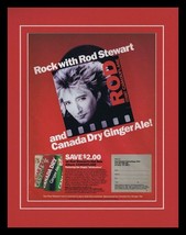 Rod Stewart 1984 Canada Dry Framed 11x14 ORIGINAL Vintage Advertisement - $34.64