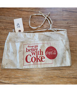 1950’s COCA COLA Vintage Salesman Apron Double Pocket Tie Back Classic D... - $19.79