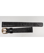 NOS SEIKO LADIES BLACK 13MM REPLACEMENT LIZARD LEATHER WATCH BAND ST8404 - $41.59 CAD