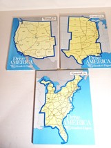 Drive America - 3 Map Set by Reader&#39;s Digest Western US Central US Eastern US - £7.78 GBP