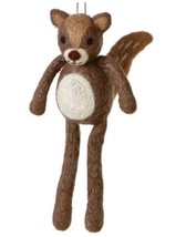 Midwest Cbk Brown Plush Woolly Squirrel Standing Ornament - £8.65 GBP