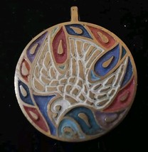Dove Bird Pendant Necklace Terra Sancta Guild Israel Peace Hippie 1.5&#39;&#39; ... - $39.91