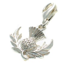 Welded Bliss Sterling 925 Silver Charm. Scottish Thistle. Clip Fit WBC1228 - $21.56