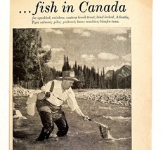 Fishing In Canada 1953 Advertisement Canadian Government Travel Bureau D... - $577.41 MXN