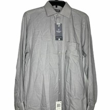 New Van Heusen Dress Shirt Size 14.5-32/33 Small Gray Pearl Mens Cotton ... - $19.79