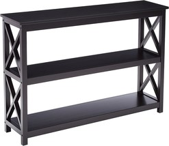 Kb Designs - 3-Tier X-Design Console Entryway Sofa Table With Shelves, B... - $124.92