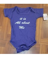 Baby shirts, Tee Shirt size Large, New with tags, It&#39;s All About Me purple - £9.58 GBP