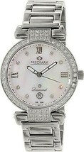 Swiss Precimax Women&#39;s Siren Diamond Silver Stainless-Steel Swiss Quartz Watch - £196.86 GBP