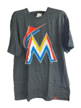 Majestic Athletic Men&#39;s Miami Marlins Short-Sleeve T-Shirt,HYPER CHARCOAL,Medium - £15.78 GBP