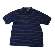 Bolle Golf Collared Polo Shirt ~ Sz L ~Dark Blue w/ Purple &amp; Multi Color... - £16.34 GBP