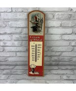 Cream Of Wheat Wooded Hanging Wall Thermometer 18&quot; 1984 Read Description - $415.39 MXN