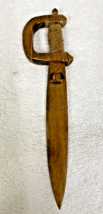 Vintage Hand Carved Sword Shaped Letter Opener Natural Bridge Virginia S... - $24.26