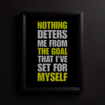 Motivational Quotes Daily Inspiration Achievement Goal In Life Art Print... - £3.91 GBP
