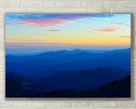 Smokey Mountain Sunset, Scenic Landscape - Fine Art Photo - Metal, Canvas, Paper - £24.77 GBP+