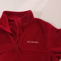 Columbia AM1528 Men's M Red Steens Mountain 1/2 Zip Fleece Pullover Sweatshirt image 4