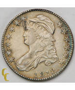 1819 Busto Medio de Plata Dólar 50c (Au ) About que No Ha Circulado Estado - $960.00 CAD