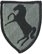 ACU PATCH - 11th ARMORED CAVALRY REGIMENT WITH HOOK &amp; LOOP NEW :KY23-10 - £3.10 GBP