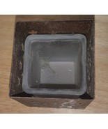 Square Votive &amp; Small Pillar Candle Holder Punched Metal Stars - £7.74 GBP