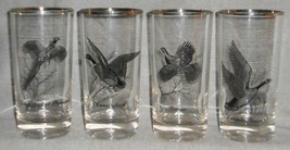 Set (4) Vintage Federal Glass - Sportsman Pattern Mid Century 12 Oz Tumblers - £18.71 GBP