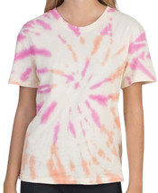 Hurley Juniors Cotton Tie-Dyed Girlfriend T-Shirt Size Large Color Tie Dye - £19.71 GBP