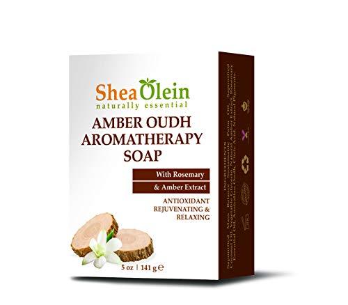 AMBER OUDH AROMATHERAPY SOAP WITH ROSEMARY &amp; AMBER EXTRACT Amber Oudh Ar... - $6.98