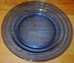 Moderntone Depression Glass Cobalt Blue Dinner 9 inch Plate #1 - £6.42 GBP