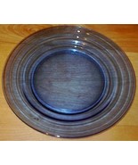 Moderntone Depression Glass Cobalt Blue Dinner 9 inch Plate #1 - $10.90 CAD