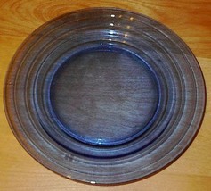 Modern tone Depression Glass Cobalt Blue Dinner Plate 9 inch # 2 - £6.39 GBP