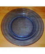 Modern tone Depression Glass Cobalt Blue Dinner Plate 9 inch # 2 - $10.90 CAD
