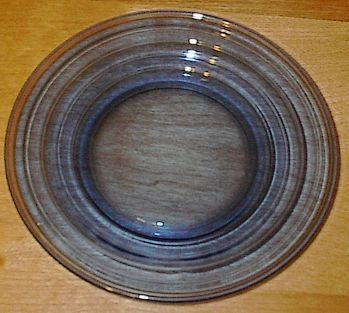 Primary image for Modern Tone Depression Glass Cobalt Blue Sherbet Plate 6 inch