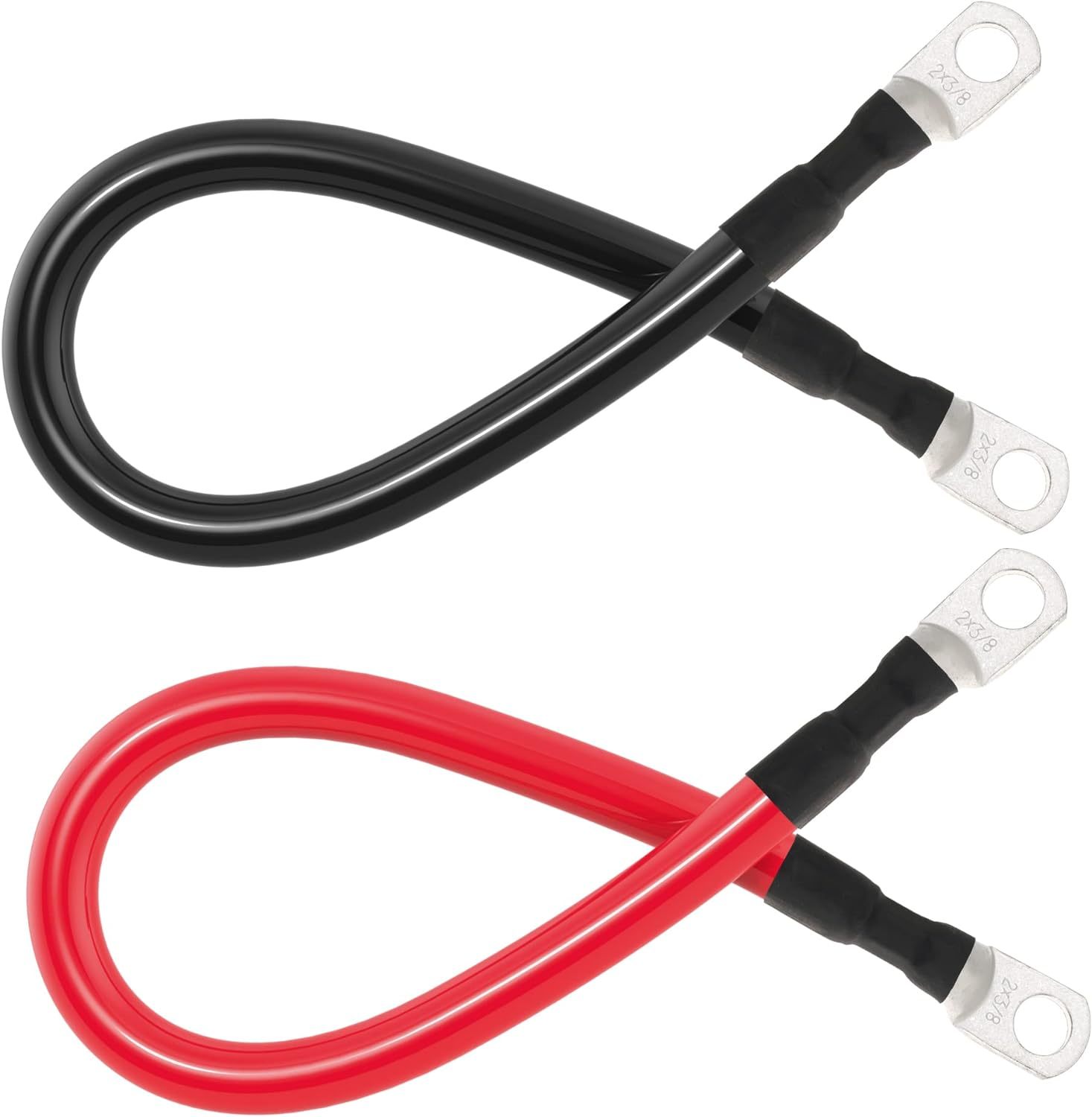 thumbnail image 2 of WindyNation 4/0 Gauge AWG (8 Feet Black 8 Feet Red) Power Inverter Battery Cable Wire Kit For DC To AC Inverters RV, Car, Solar, Marine, Off-Grid 2 of 10