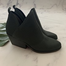Eileen Fisher Womens Woven Knit Ankle Booties Size 10 Gray Block Heel Pu... - $899.23 MXN