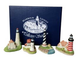 Harbour Lights Collection Society Spyglass Lighthouses Lot of 4 West Quo... - $62.26