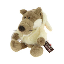 NICI Jolly Wolf Stuffed Animal Plush Toy Dangling 6 inches - $16.00