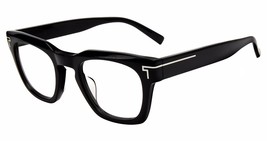 Tumi VTU533 Eyeglasses Eye Glasses 0BLA Black Authentic New 50mm Men - £98.29 GBP