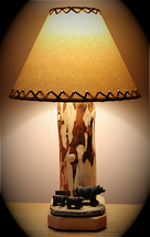 Cabin Lodge Bear Table Lamp...The &quot;Bear Crossing&quot; Table Lamp with a 14&quot; Shade - $179.95