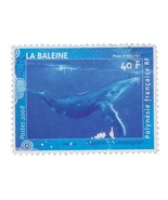 French polynesia 2008 marine animal life-humpback whale stamp - $4.80 CAD