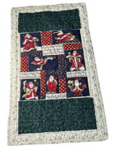 Tony Curtis Christmas Country Farmhouse Holiday Patchwork Quilt Throw Blanket - £10.99 GBP