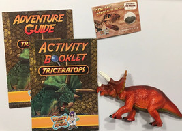 Triceratops Action Figure with Actual Dinosaur Fossil - Discover w/ Dr. ... - £3.59 GBP