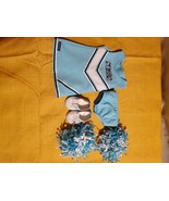 ❤️ American Girl Doll Cheer Leader Outfit Blue Stars Dress Shoes Pompoms - $28.70