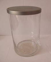 YANKEE Candle Clear Empty Glass JAR with Rubber Stopper Lid, Clean 20oz, 5.5&quot; H - £10.24 GBP