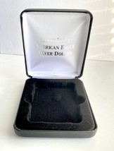 American Eagle Early Issue Silver Dollar Black Velvet Coin Presentation Case Box - £7.58 GBP