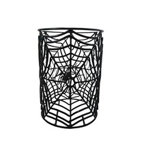 Crate And Barrel Halloween Spiderweb Battery Operated Candle Lantern - $16.77